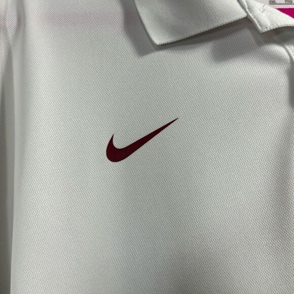 Nike Dri Fit Mens Florida State Seminoles Short Sleeves Polo Shirt White - Picture 7 of 16